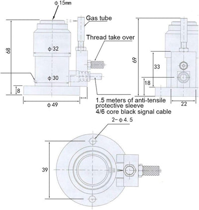 Auto-Werkzeugsensor Universal Typ NC/NO CNC-Sondenwerkzeug Berührungssensor Einstellung für CNC-Fräs