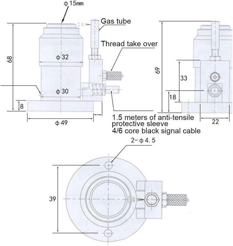 Auto-Werkzeugsensor Universal Typ NC/NO CNC-Sondenwerkzeug Berührungssensor Einstellung für CNC-Fräs