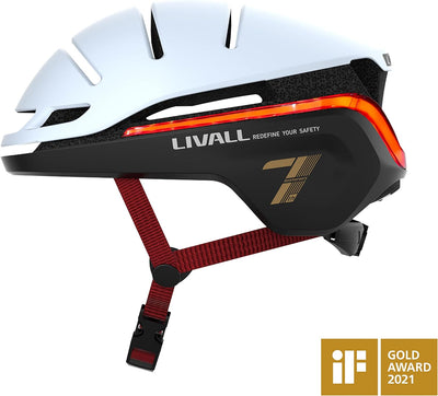 LIVALL Evo21 Fahrradhelm Weiss M 54 - 58 cm Single, Weiss M 54 - 58 cm Single