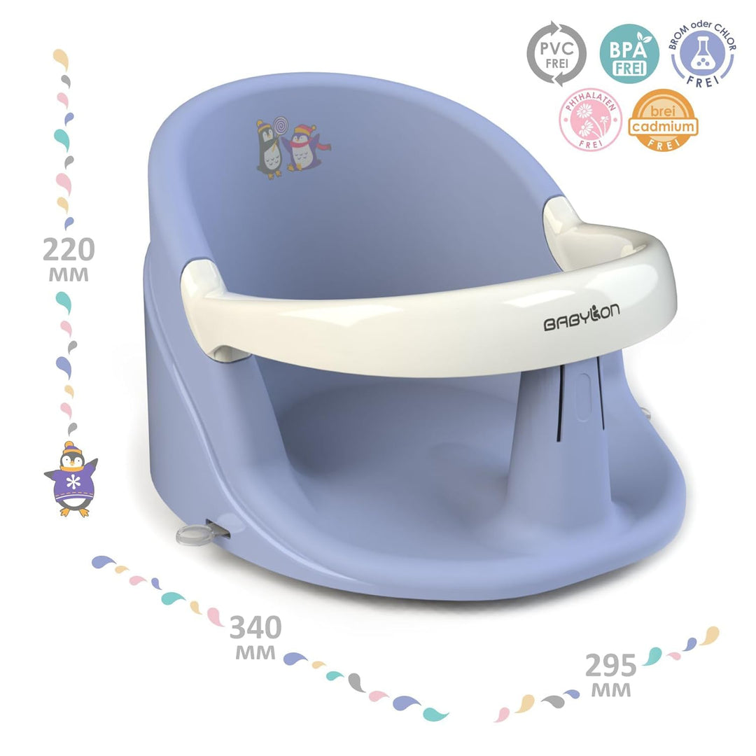 BABYLON Baby Badesitz für Badewanne Nemo – Badewannensitz Baby ab 6 Monate – Rutschfester Baby Bath