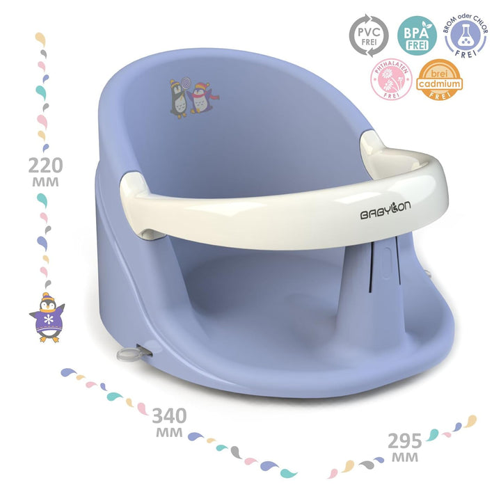 BABYLON Baby Badesitz für Badewanne Nemo – Badewannensitz Baby ab 6 Monate – Rutschfester Baby Bath