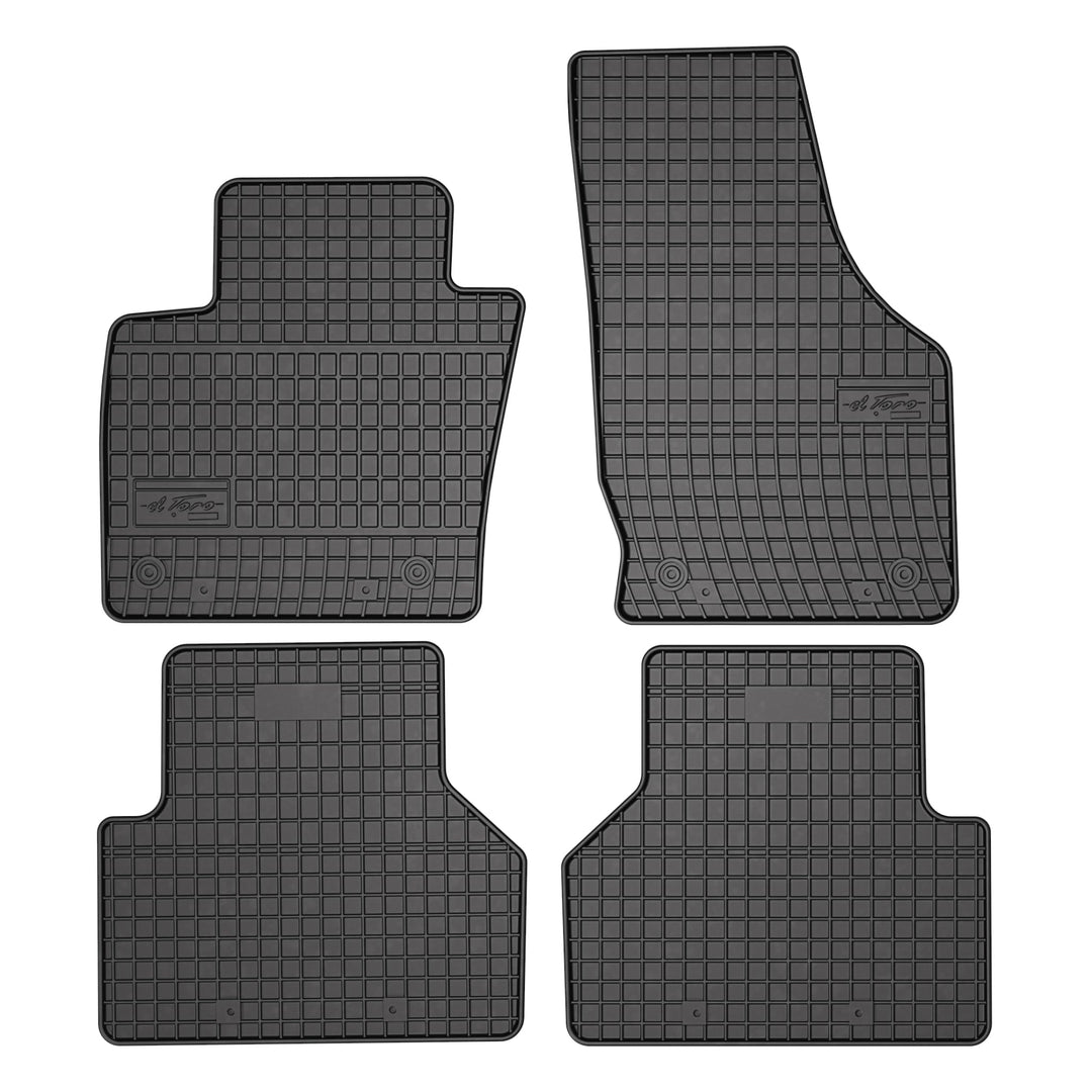 FROGUM EL Toro Gummimatten Ganzjähriges-Set von Autofussmatte Auto Fussmatten für Audi Q3 I 2011-201