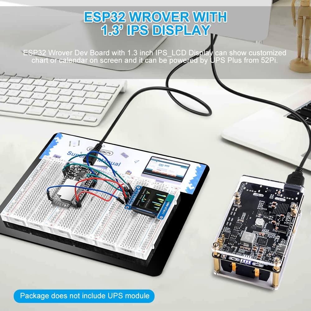 GeeekPi Complete Ultimate Starter Kit for Arduino UNO R3 Mega 2560,ESP32-WROVER,ESP8266,Includes Var