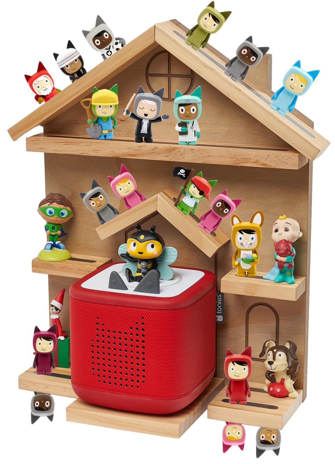 Gieanoo für Tonie Regal, Hausform Toniebox Wandregal Kompatibel Toniebox2/1 | Magnetische Tonie Aufb