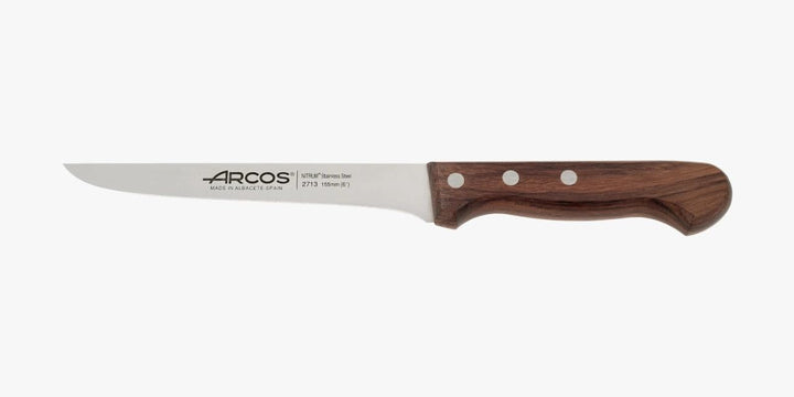 Arcos Serie Atlantico - Ausbeinmesser - Klinge Nitrum Edelstahl 155 mm - HandGriff Rosenholz Farbe B