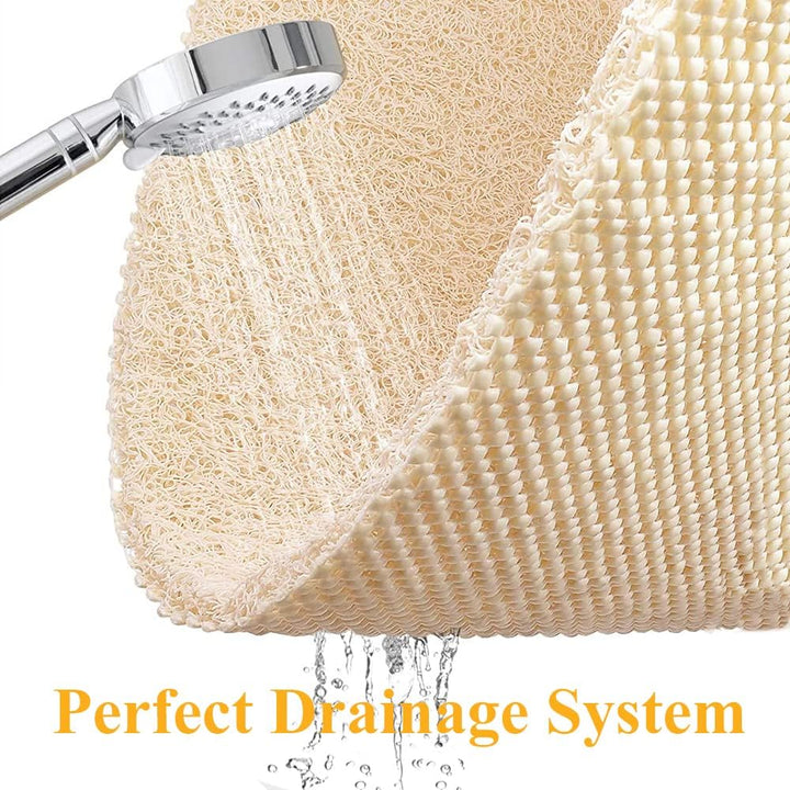 Grosse Duschmatte rutschfest,60 x 60 cm Weich Komfort Badewannenmatte mit Ablauflöchern,Anti-Schimme