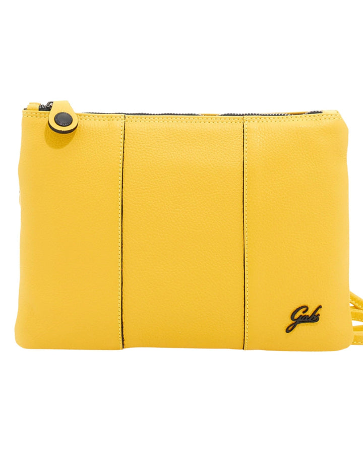 GABS Damen-Tasche BEYONCE BLACK M Gelb Clutch Logo schwarz Einheitsgrösse, Einheitsgrösse