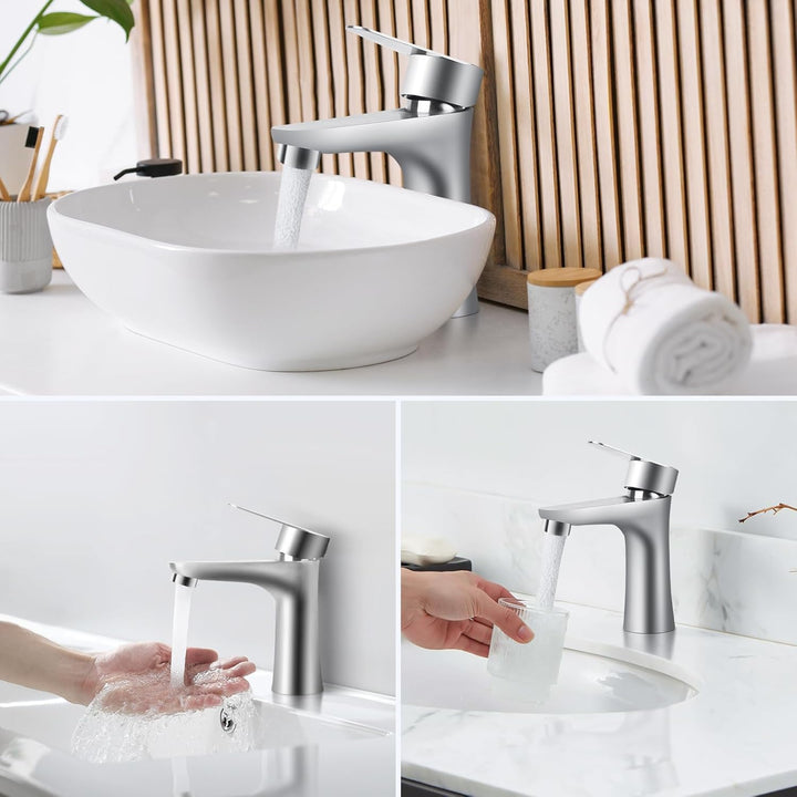 DAJASD Kaltwasserhahn, Kaltwasserhahn Gäste WC, Einhebel Wasserhahn Bad, Klein Wasserhahn Kaltwasser