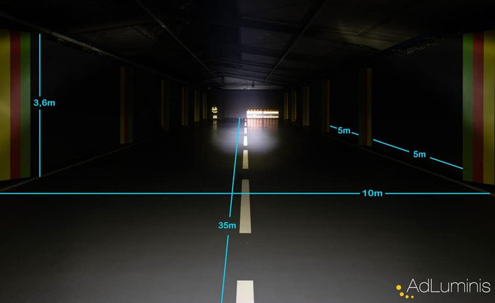 AdLuminis Blackline LED Arbeitsscheinwerfer 30 Watt 2700 Lumen, Spot, Einbau, Zusatzscheinwerfer, Ar