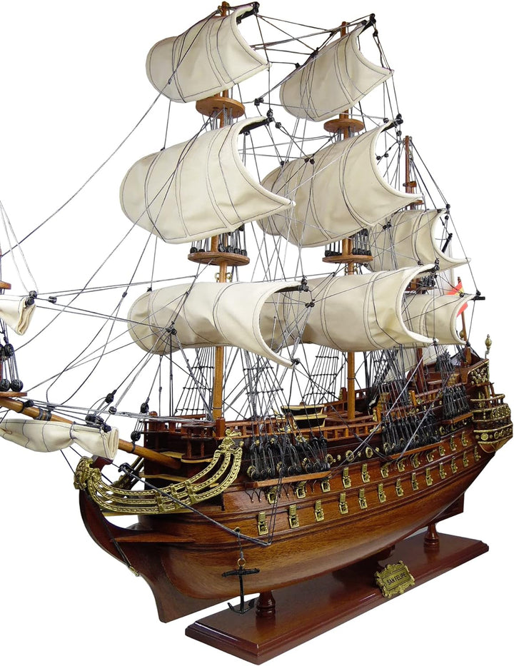 Schiffsmodell "San Felipe" │ Modellschiff │Segelschiff │ Premium-Modell │93cm Länge - 75cm Höhe