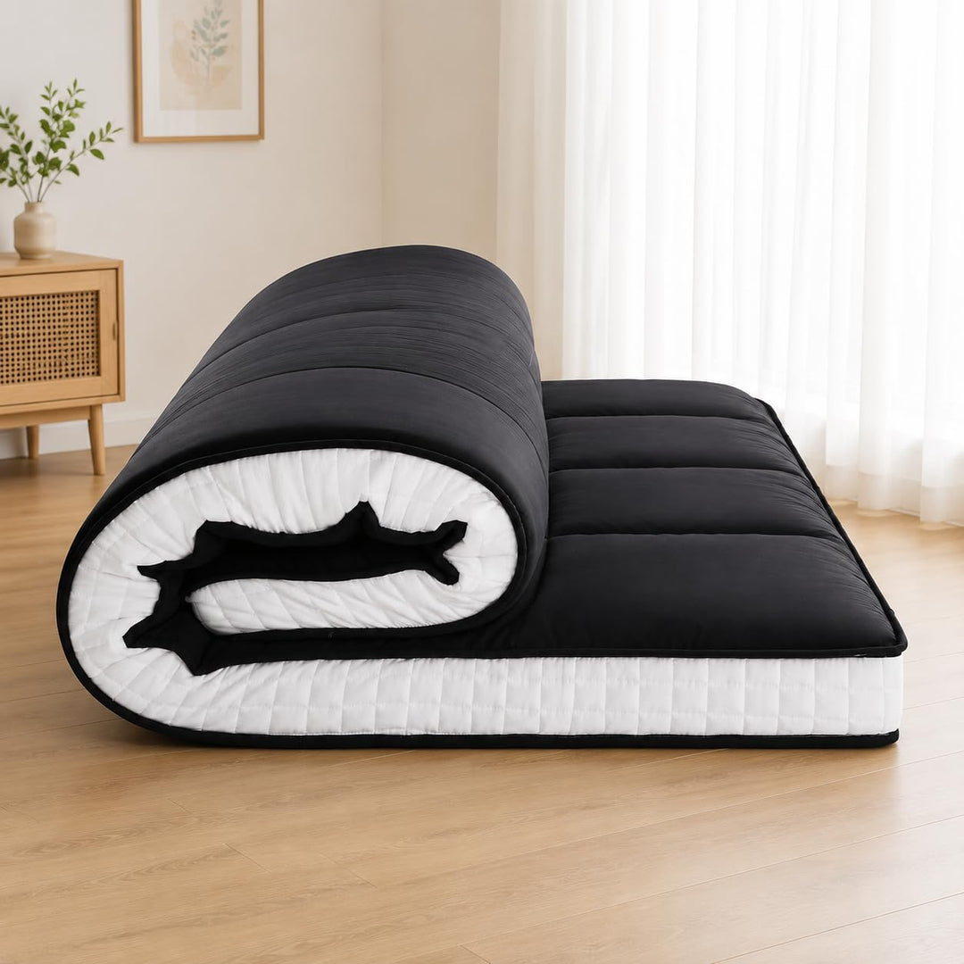 Futon Matratze 137x203cm Klappmatratze - 10cm dick Japanische Klappmatratze, Futon Gästebett, Bodenm