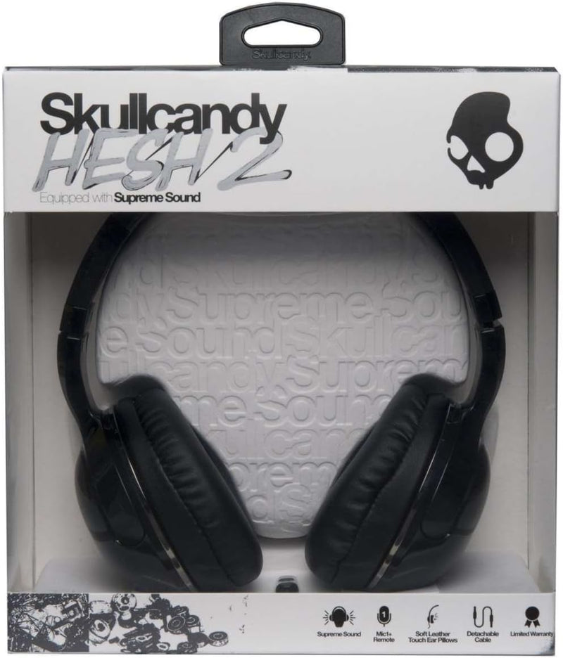 Skullcandy S6HSGY-374 Hesh 2.0 Headset mit Mic 1 schwarz/gun metal Hesh (mit Mic) Schwarz/Schwarz/Gu