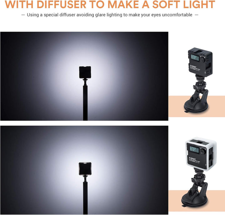 Flashoot CL-36 VideoConference Light Kit, LED-Licht 2800K-5000K CRI 95+ mit Diffusor kompatibel mit