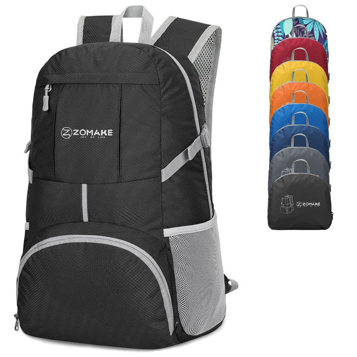ZOMAKE 35 L Leicht Faltbarer Rucksack Packbare Backpacks, Kleiner Rucksäcke Wanderrucksack Wasserdic