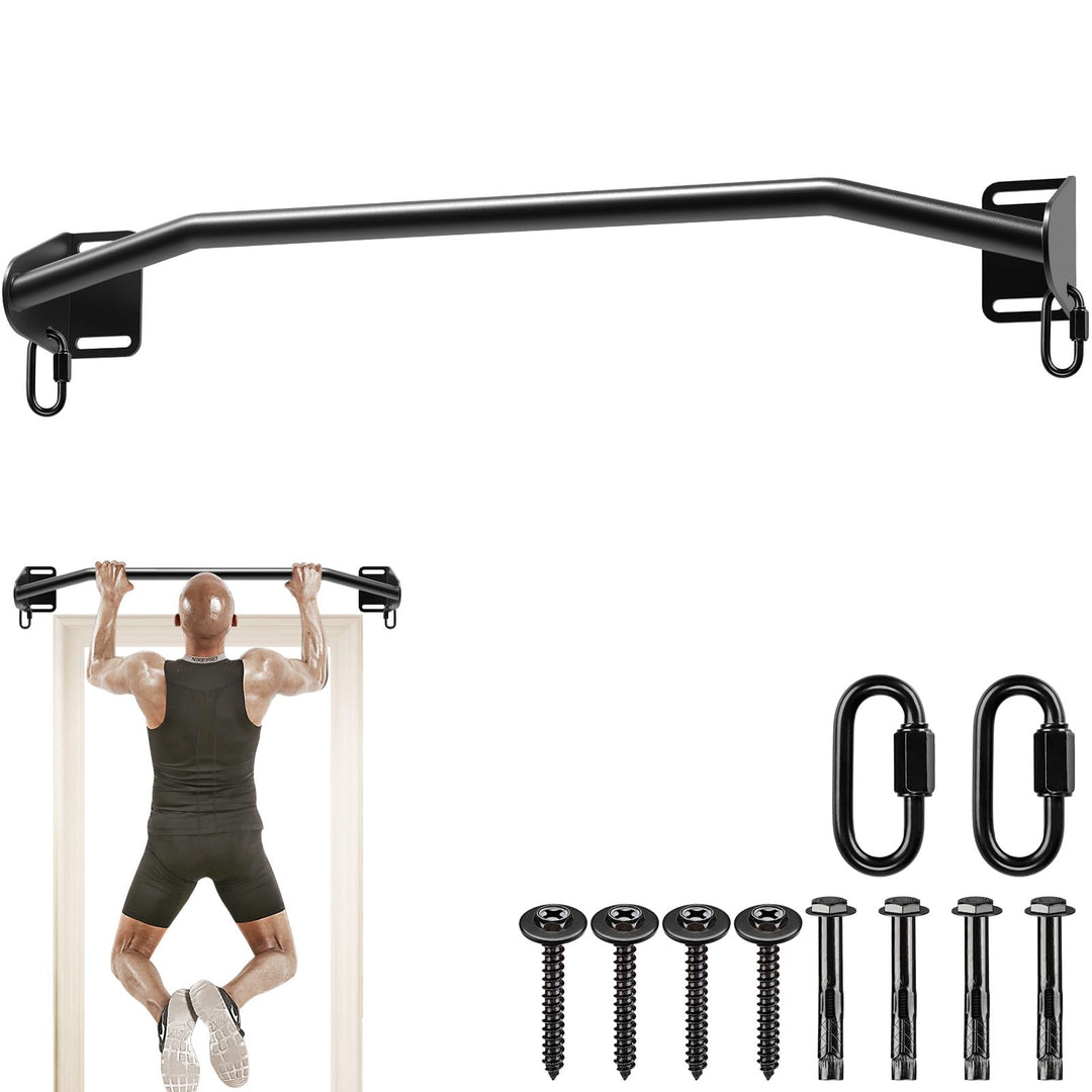 Kipika Klimmzugstange zur Wandmontage, Pull Up Bar fürs Homegym, türrahmenl belastbar bis zu 200 Kg