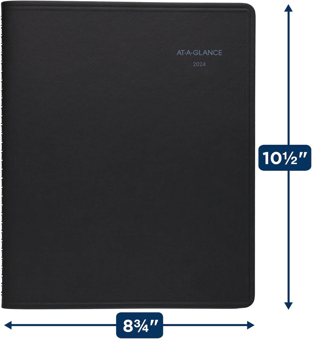 AT-A-GLANCE 2024 Wochen- & Monatsplaner, QuickNotes, offener Terminplaner, Monatsregister, 20,3 x 25