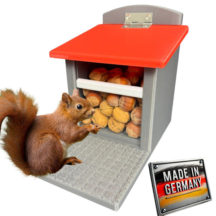 Eichhörnchen-Futterhaus – absolut witterungsbeständig, tierfreundlich, sehr langlebig und robust (Gr