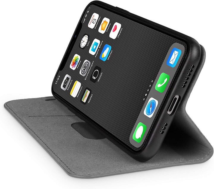 WIIUKA Echt Ledertasche - TRAVEL Nature - Hülle für Apple iPhone 11 Pro - ITALIENISCHES Leder - Vint