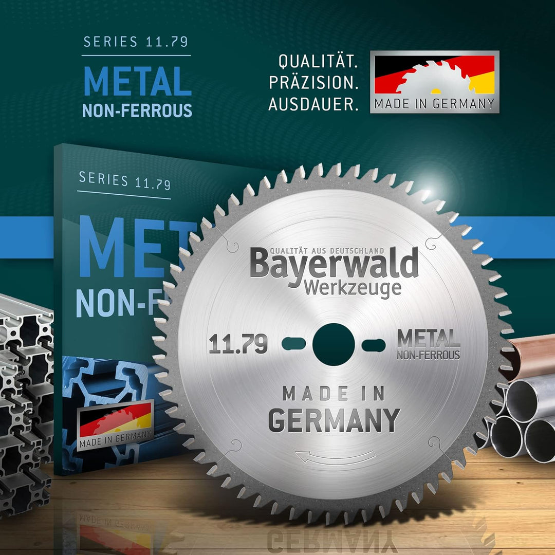 Bayerwald - HM Kreissägeblatt - Ø 120 mm x 1,8 mm x 20 mm | Trapezflachzahn negativ (40 Zähne) | Neb