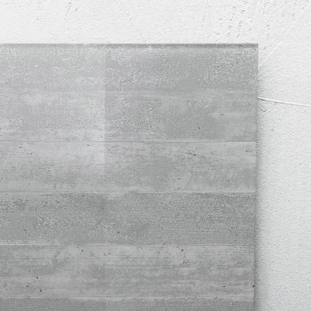 SIGEL GL168 Premium Glas-Magnettafel 48 x 48 cm Motiv Sichtbeton hochglänzend, TÜV geprüft, einfache