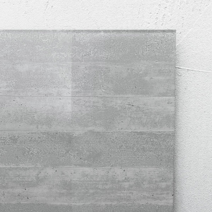 SIGEL GL168 Premium Glas-Magnettafel 48 x 48 cm Motiv Sichtbeton hochglänzend, TÜV geprüft, einfache