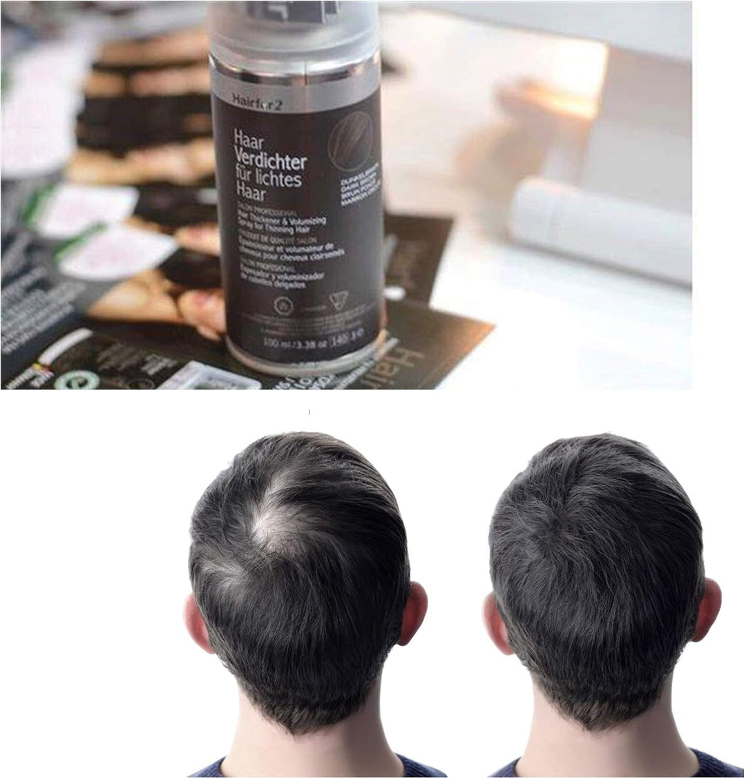 Hairfor2 Haarverdichtungsspray gegen lichtes Haar | Haarpuder | Streuhaar | Haarauffüller | Haarausf