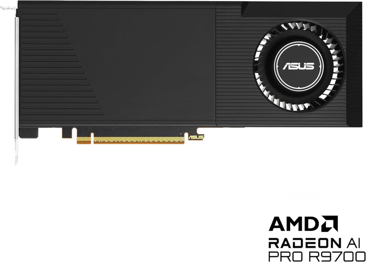 ASUS Turbo Radeon AI PRO 32GB R9700 Workstation Grafikkarte (AMD RDNA 4, 2-Slot Design, 32GB GDDR6 V