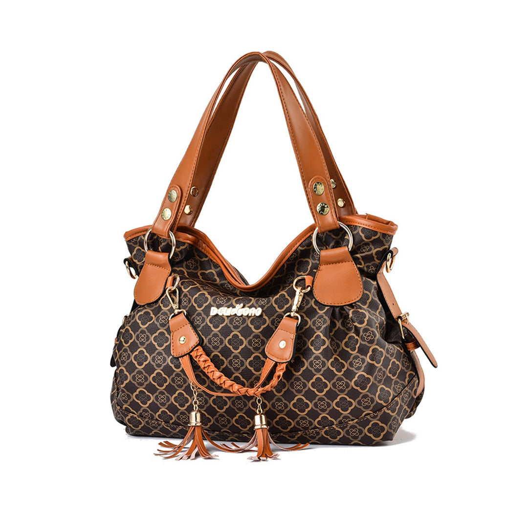 NICOLE & DORIS Handtasche Damen Retro Schultertasche Weiche PU Leder Retro Shopper Tasche Hobo Henke
