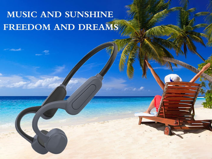 ESSONIO Bluetooth Headphones on Ear Sport Bone Conduction Kopfhörer with 16GB Memory IPX8 Waterproof