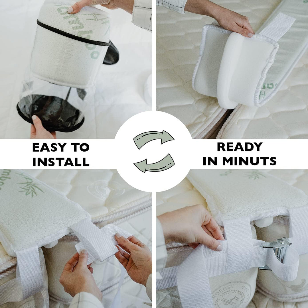 BALIBETOV Liebesbrücke für Matratzen [198x20cm] – Matratzenkeil & Ritzenfüller mit Memory-Schaum, Sp