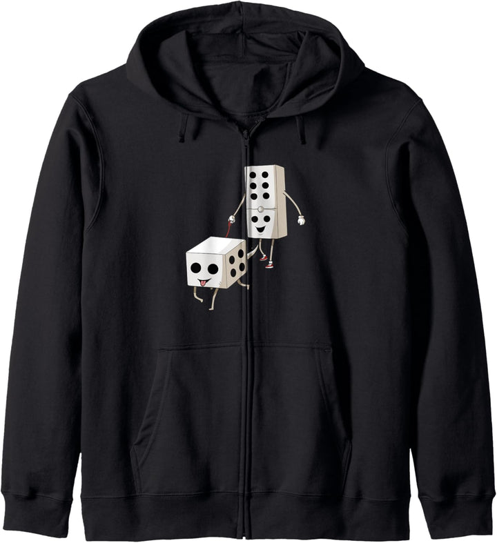 Domino und Würfel Kapuzenjacke
