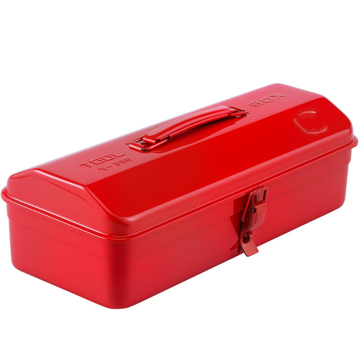 Werkzeugkoffer leer Gross Werkzeugbox 37×16×12cm Robust Langlebig Metall Werkzeugkasten mit Tragegri