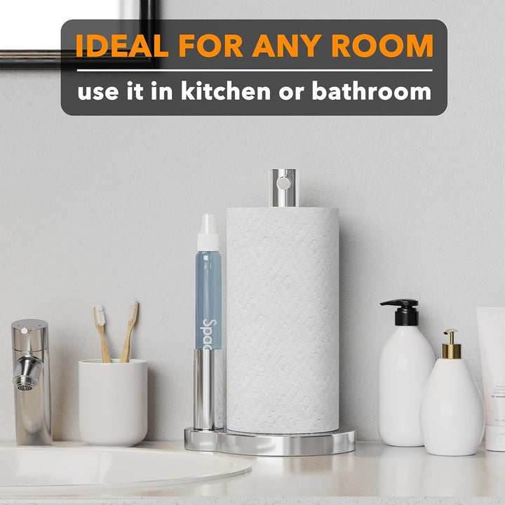 SpaceAid SprayNeat Papierhandtuchhalter mit Sprühflasche, Arbeitsplatte Papierhandtücher Spender Stä