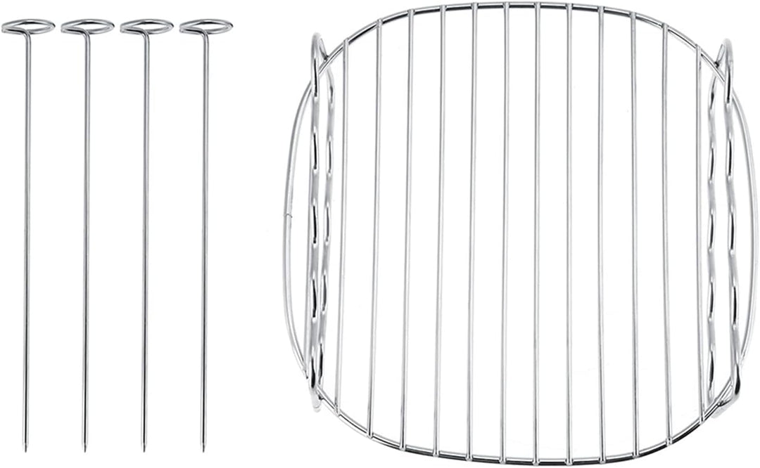 Backrost 18 * 18 * 8 Ersatz BBQ Rack Doppelschicht Spiesse Backblech Luftfritteuse