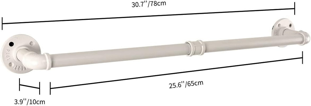 LINKPIPES Rohr Handtuch Bar Wand befestigte industrielle Handtuch Rack Halter Rustikale Heavy Duty B
