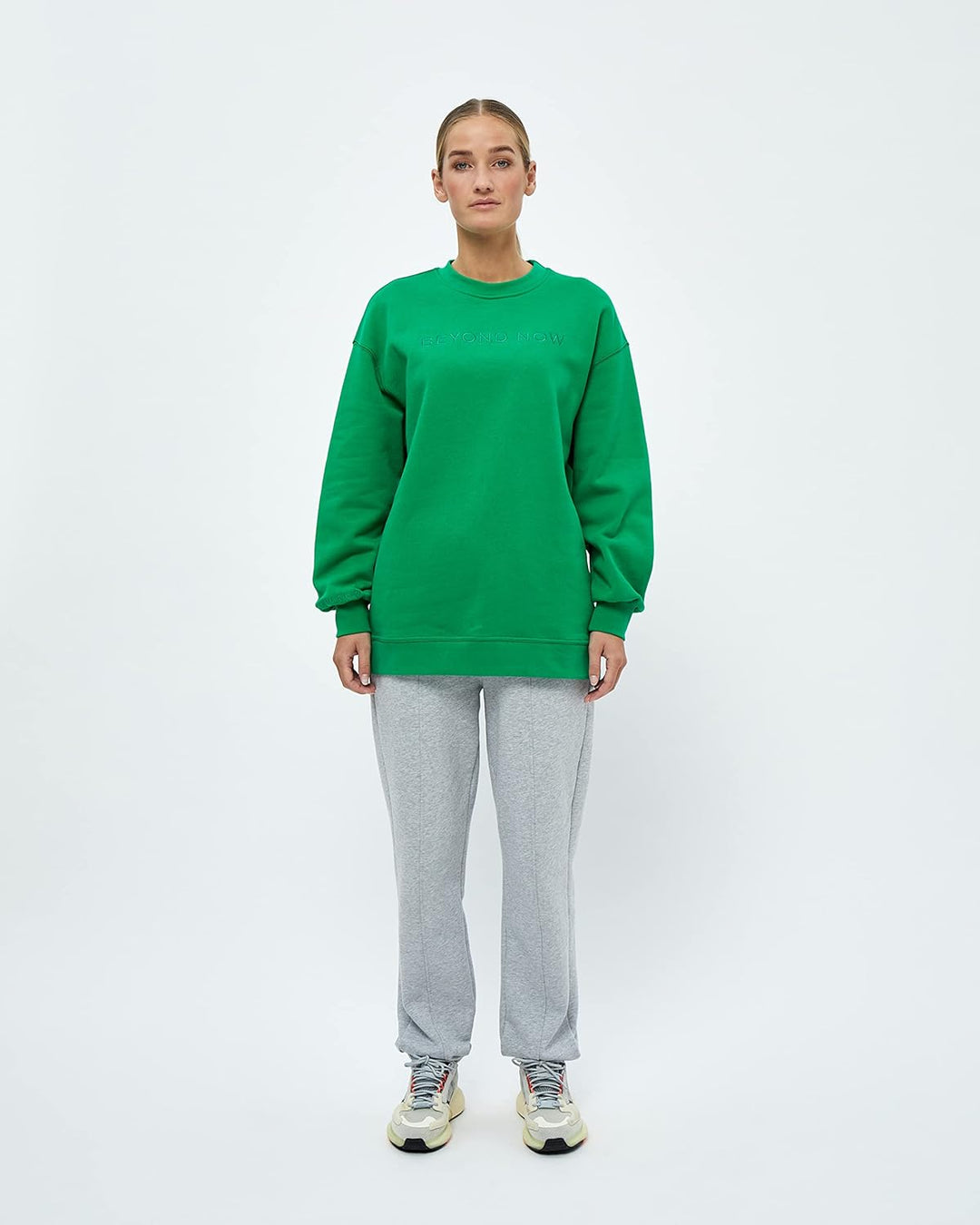 Beyond Now Damen Beyond Now Blaire Gots Sweatshirt | Sweatshirt Damen in Grün | Herbst Pullover für