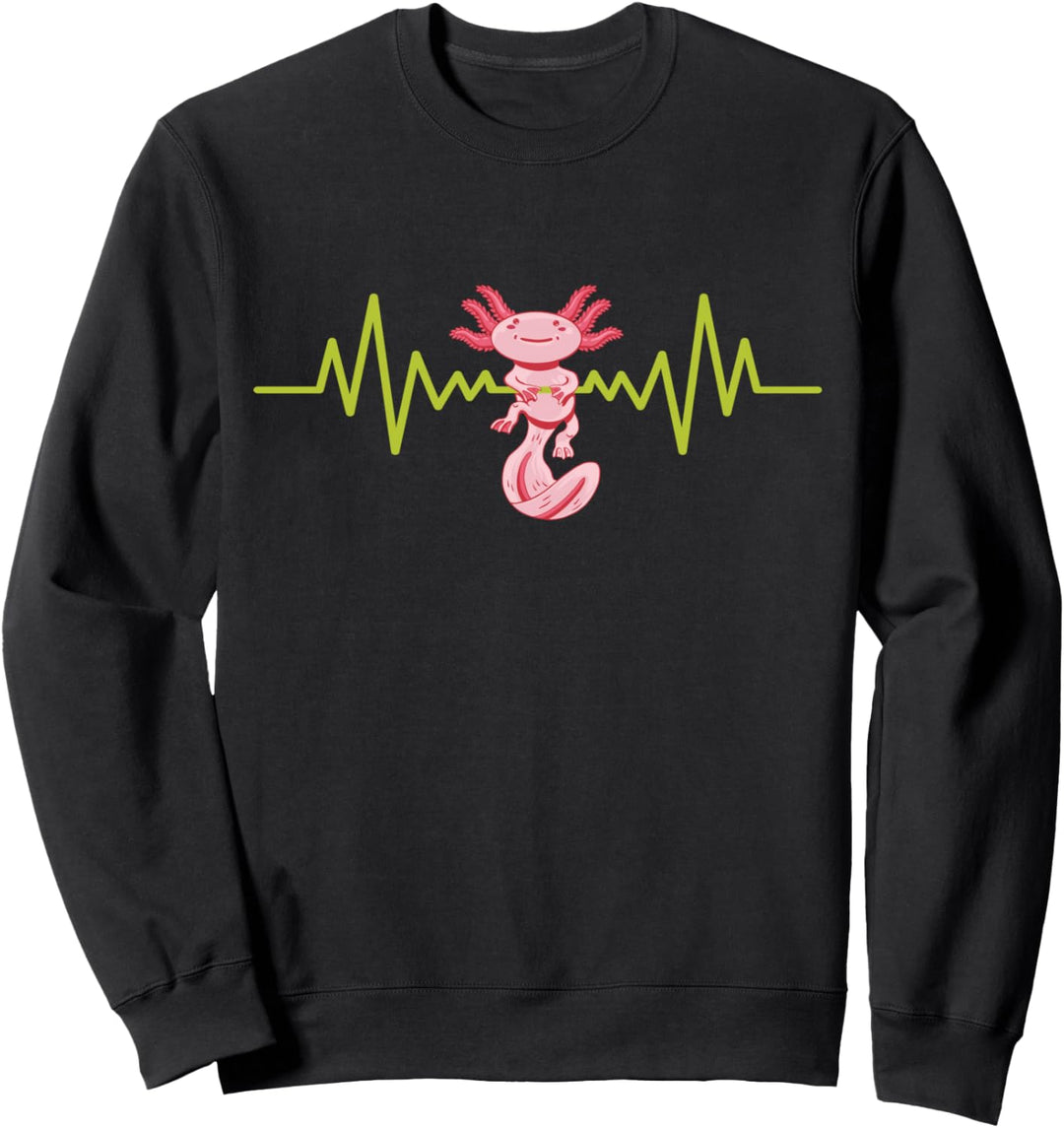 Axolotl Aquarium Aquaristik Terrariums Herzschlag Axolotl Sweatshirt