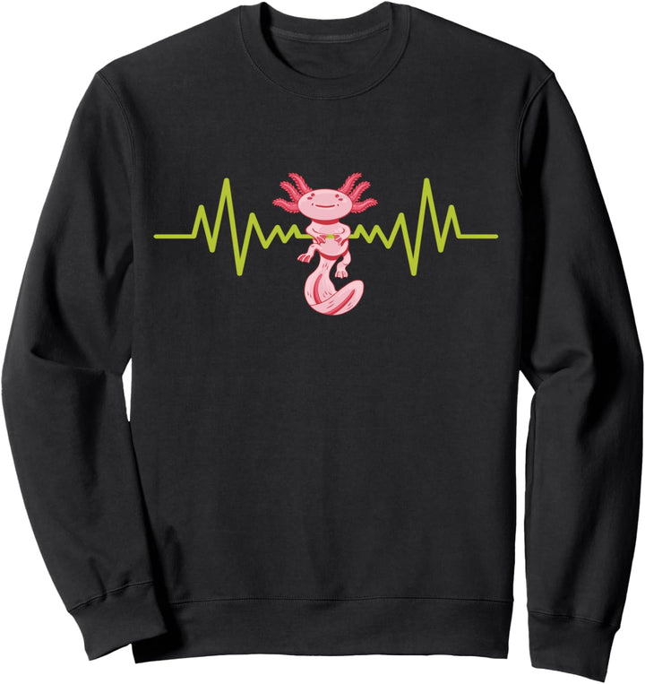 Axolotl Aquarium Aquaristik Terrariums Herzschlag Axolotl Sweatshirt