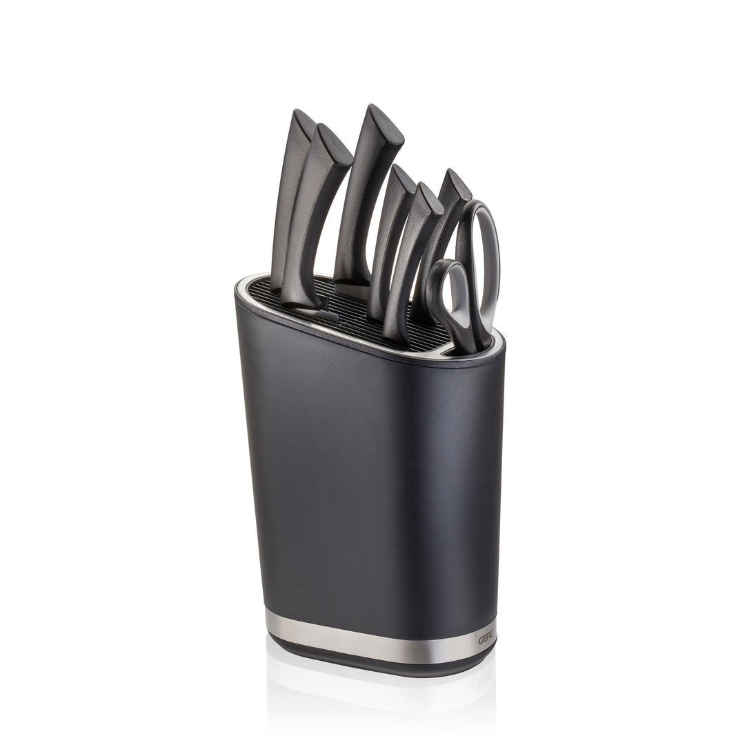 GEFU Smartline Messerblock Schwarz/Silber Einheitsgrösse