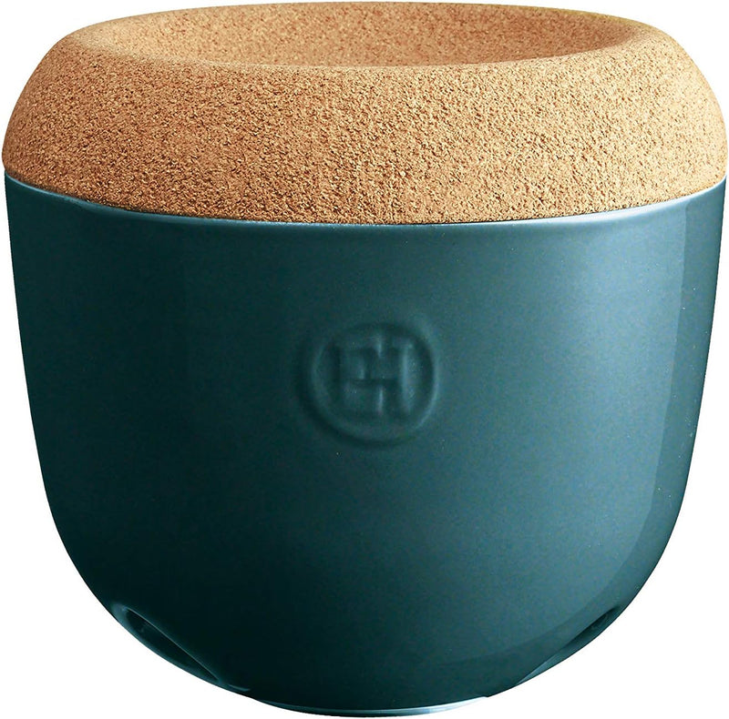 Emile Henry EH348763 Knoblauchtopf, Keramik, 14,6 x 14,6 x 13,4 cm, Keramik, FEU Doux, 14,6 x 14,6 x