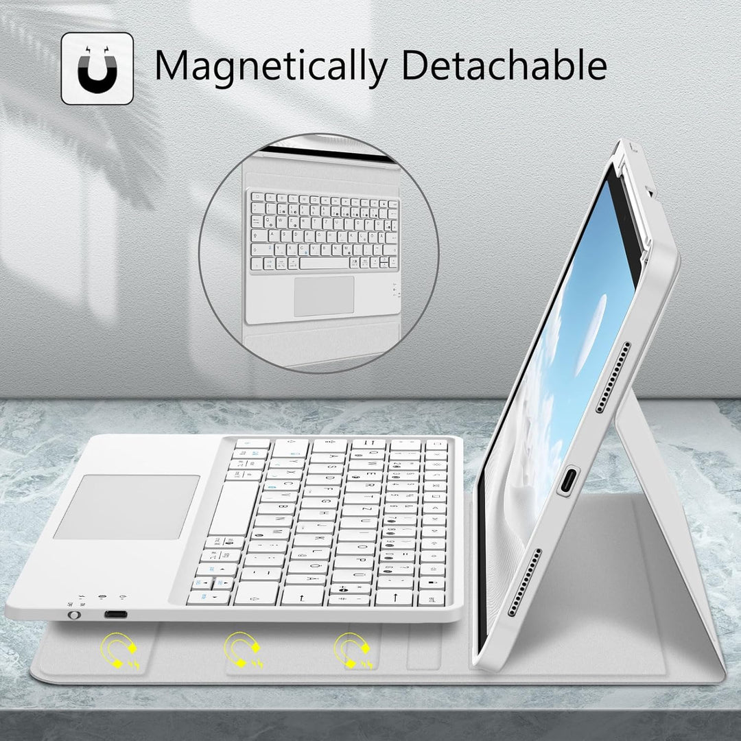 FINTIE Tastatur Hülle für iPad 11. Generation 2025 11", iPad 10. Generation 2022 10.9" Schutzhülle m