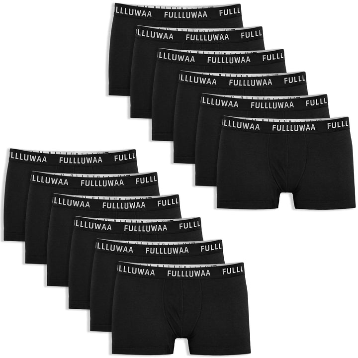 Fullluwaa Boxershorts Men Herren 10er/12er Pack Retroshorts Männer Trunks Baumwolle Unterwäsche Weic