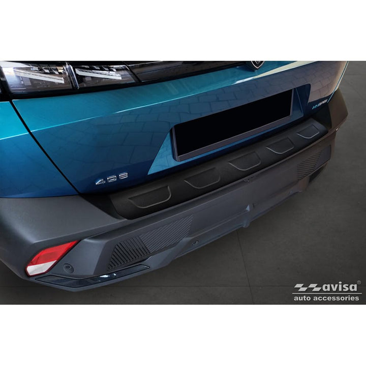 Avisa Matt-Schwarz Edelstahl Heckstossstangenschutz kompatibel mit Peugeot 408 II Fastback 2023-