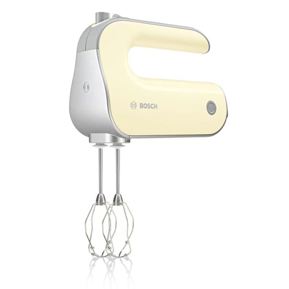 Bosch Handrührer Styline MFQ40301, 2 Rührbesen, 2 Edelstahl-Knethaken, spülmaschinengeeignet, 5 Stuf