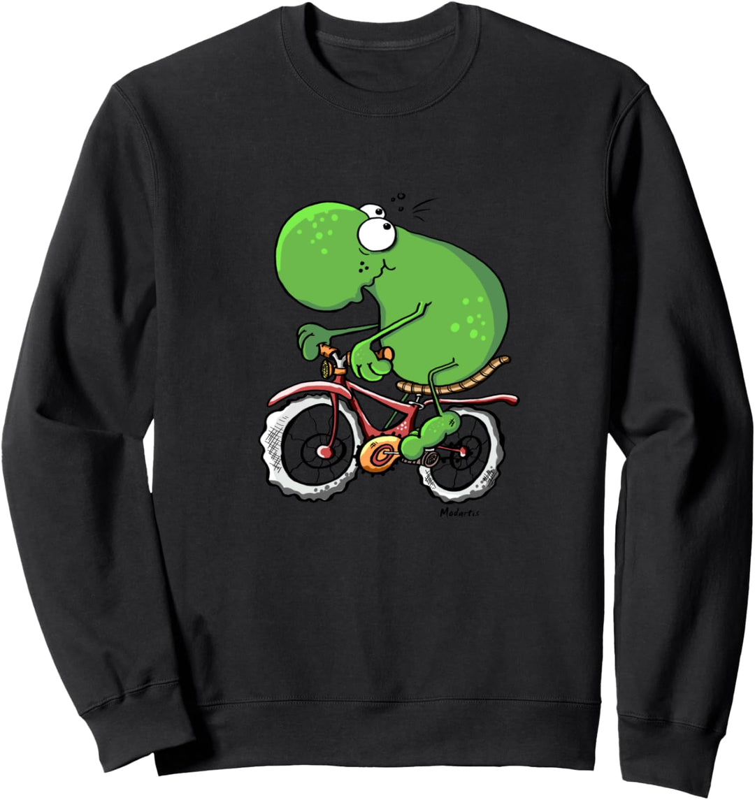 Frosch Fährt Fahrrad I Mountainbike Fun Rad I Geschenk Sweatshirt