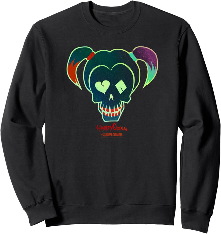 Suicide Squad Harley Quinn Skull Sweatshirt