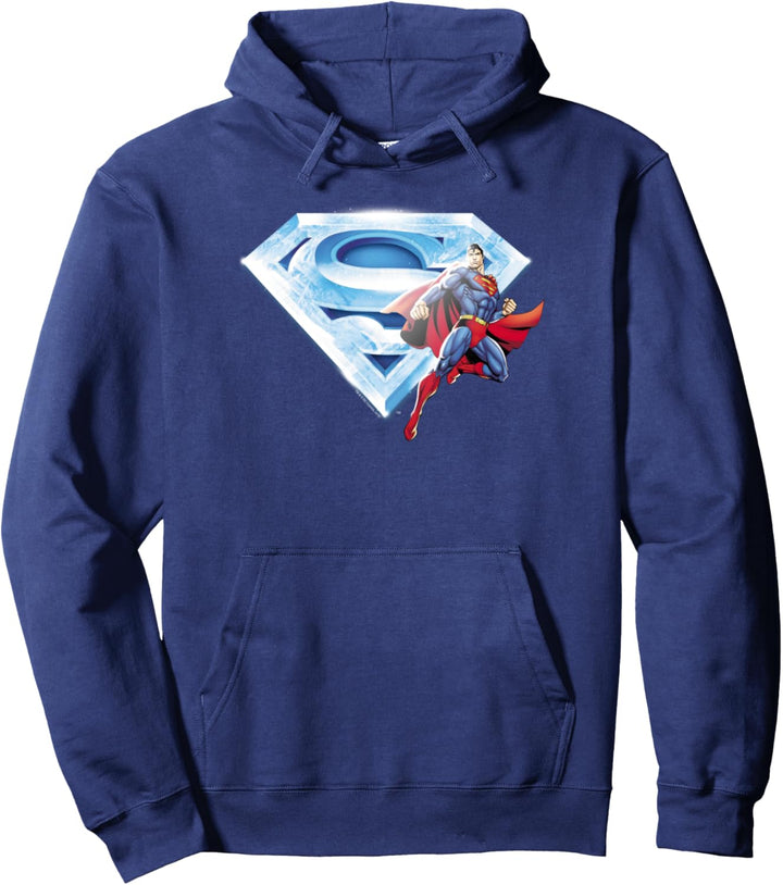 Superman & Crystal Logo Pullover Hoodie