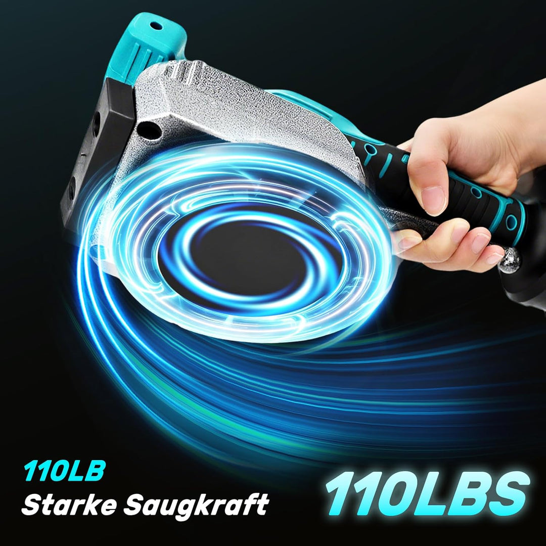 YEARTOP Akku-Fliesenrüttler für Makita 18V Akkus, Fliesenverlegemaschine mit 125mm Saugkopf &amp; 5 eins
