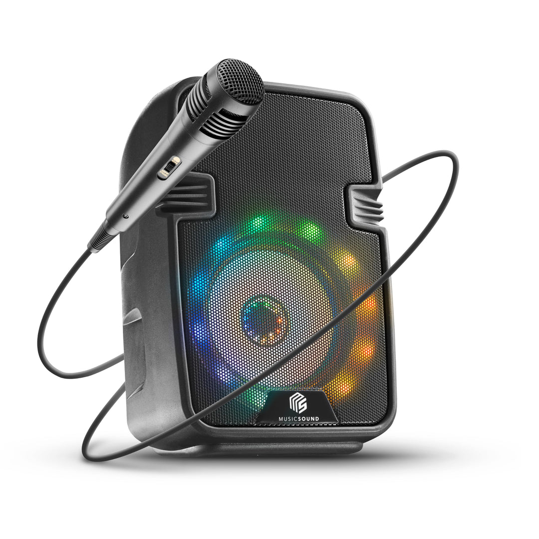 Music Sound | Speaker Karaoke | Bluetooth-Lautsprecher mit LED-Licht - 5 Watt Leistung