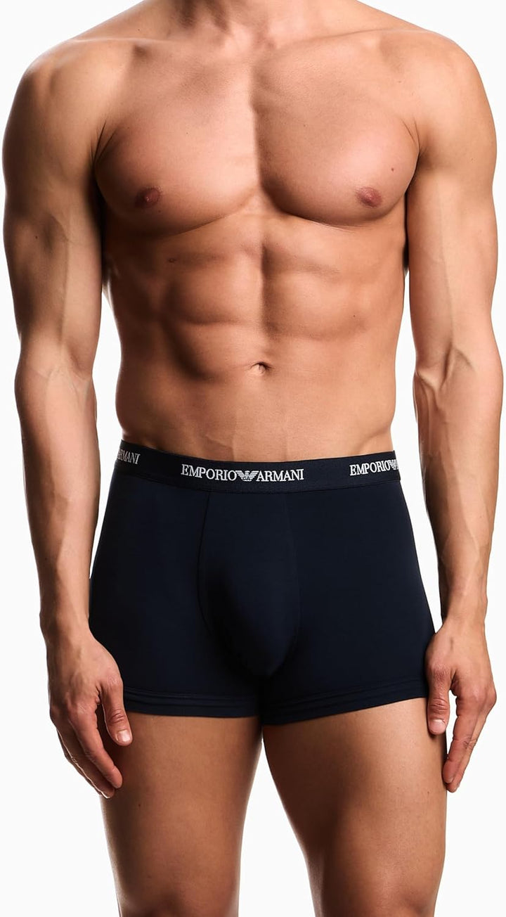 Emporio Armani Underwear Herren Badehose (3er Pack) S Armani Blue/Armani Blue/Armani Blue, S Armani